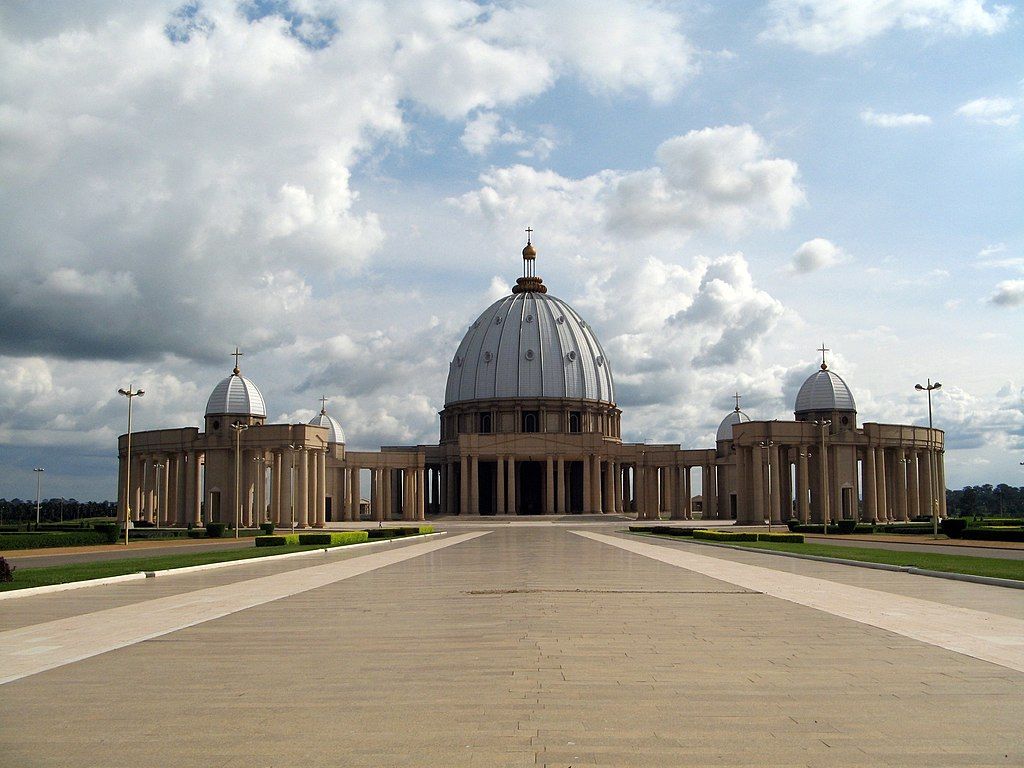 The Catholic Basilica of Our Lady of Peace in Yamoussoukro