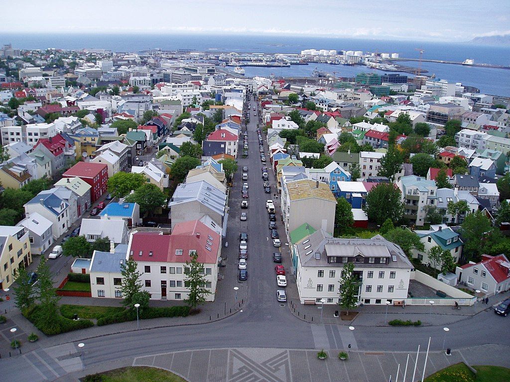 Islande  Rekjavik du haut de la cathédrale
