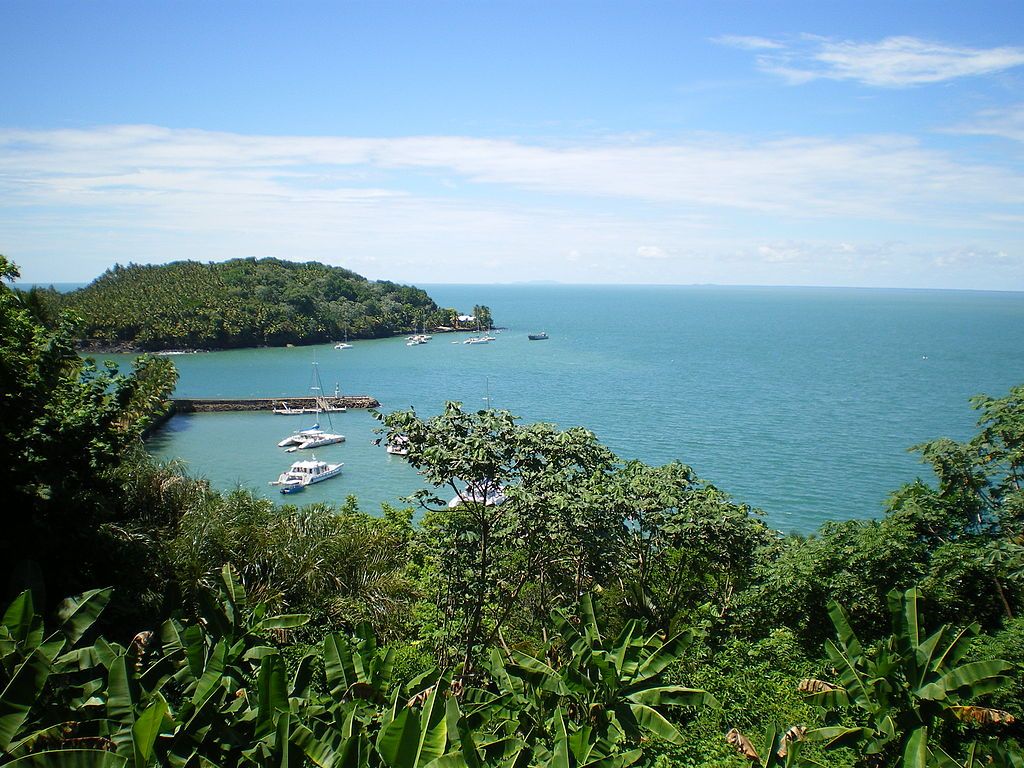 île Royale  harbor and St Joseph island French Guiana