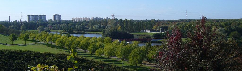Vue du parc départemental du Sausset à Aulnaysousbois France