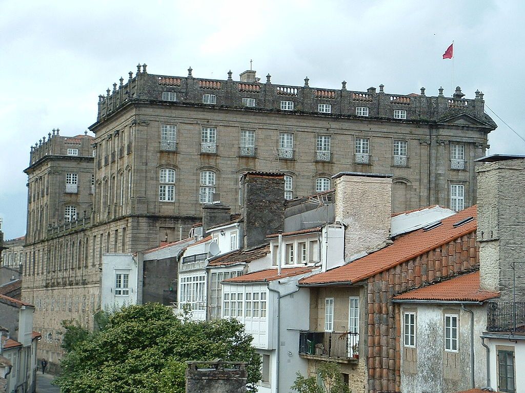 Rear side of Pazo de Raxoi Town Council of Santiago de Compostela and Xunta de Galicia Galician government