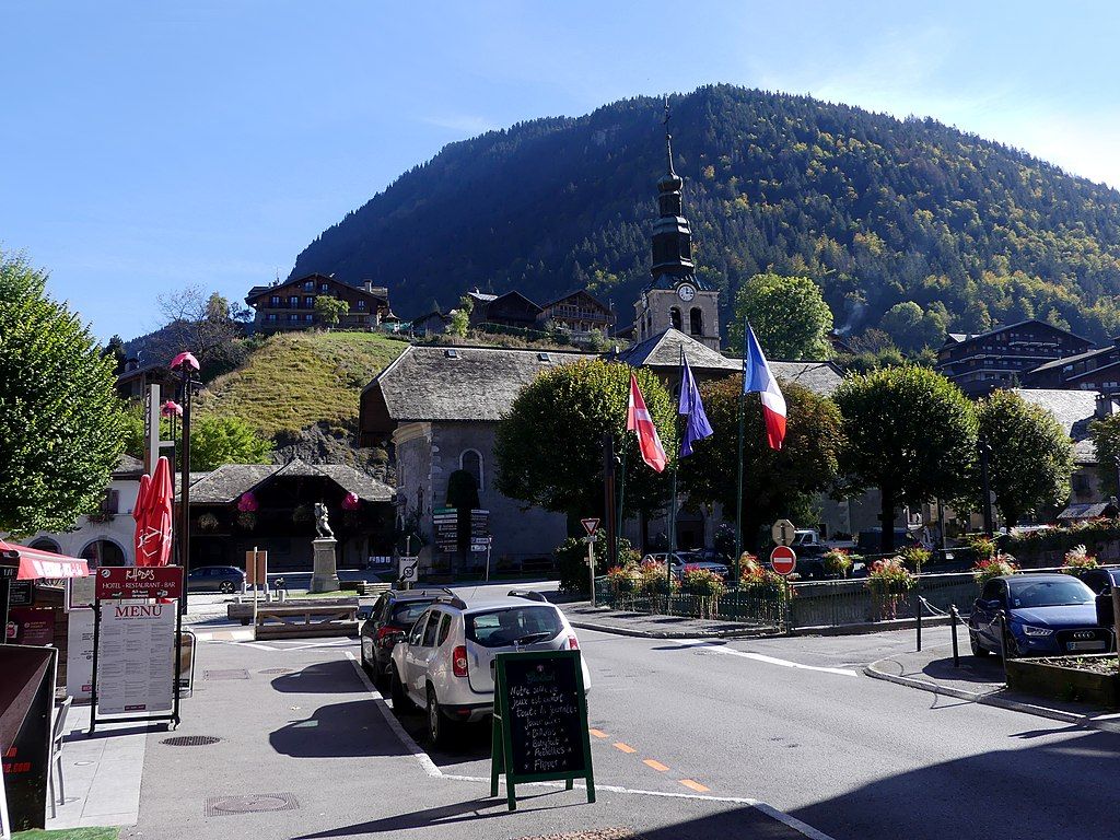 Vue du centre de la stationvillage de Morzine