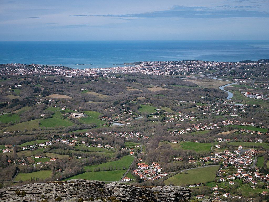 aintJeandeLuz as seen from the Larrun area PyrénéesAtlantiques France