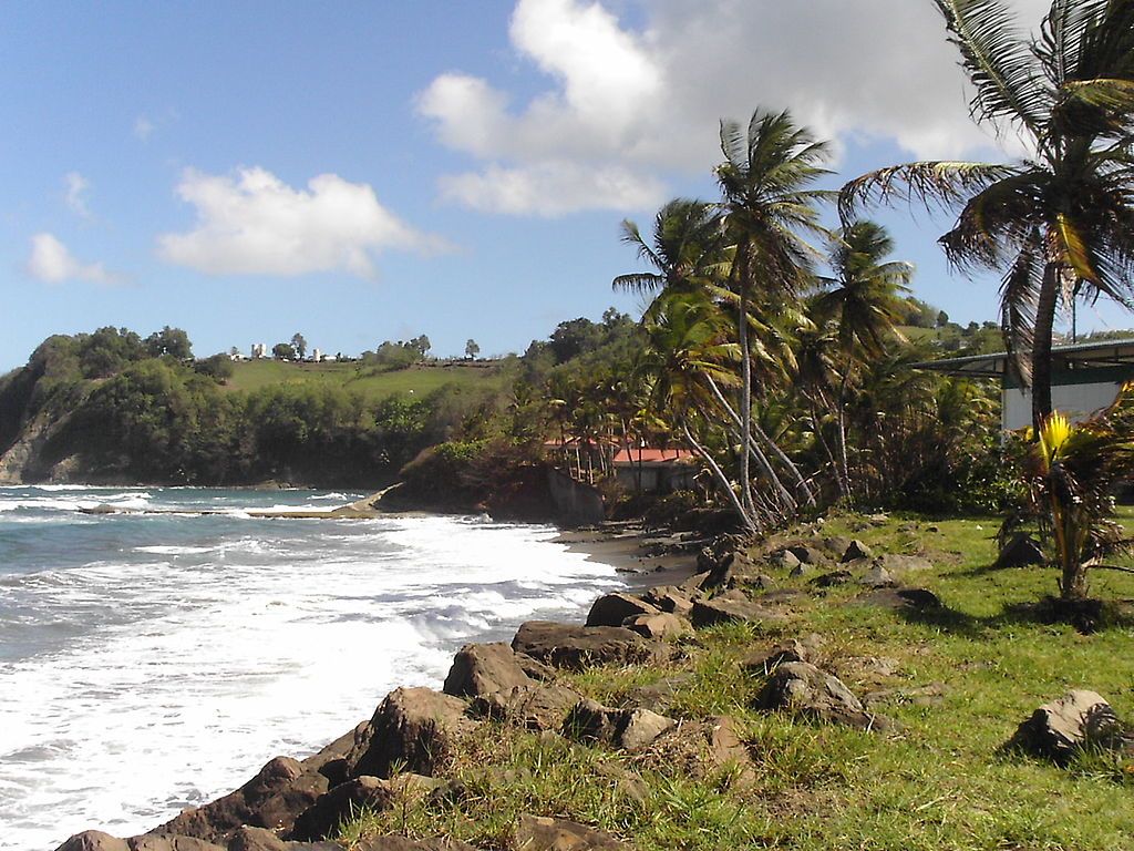 Vue du rivage de SainteMarie