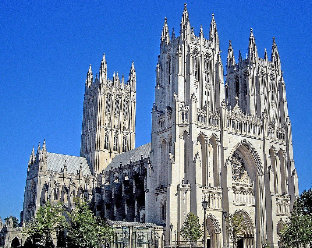 The Washington National Cathedral also known as the Cathedral Church of Saint Peter and Saint Paul