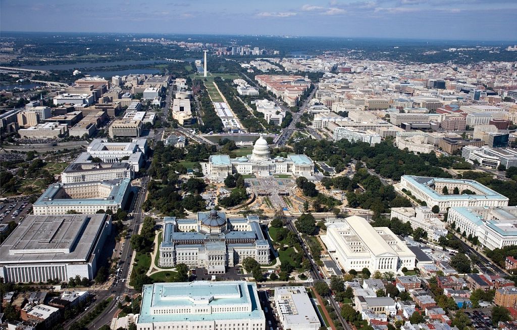 Vue aérienne de Washington
