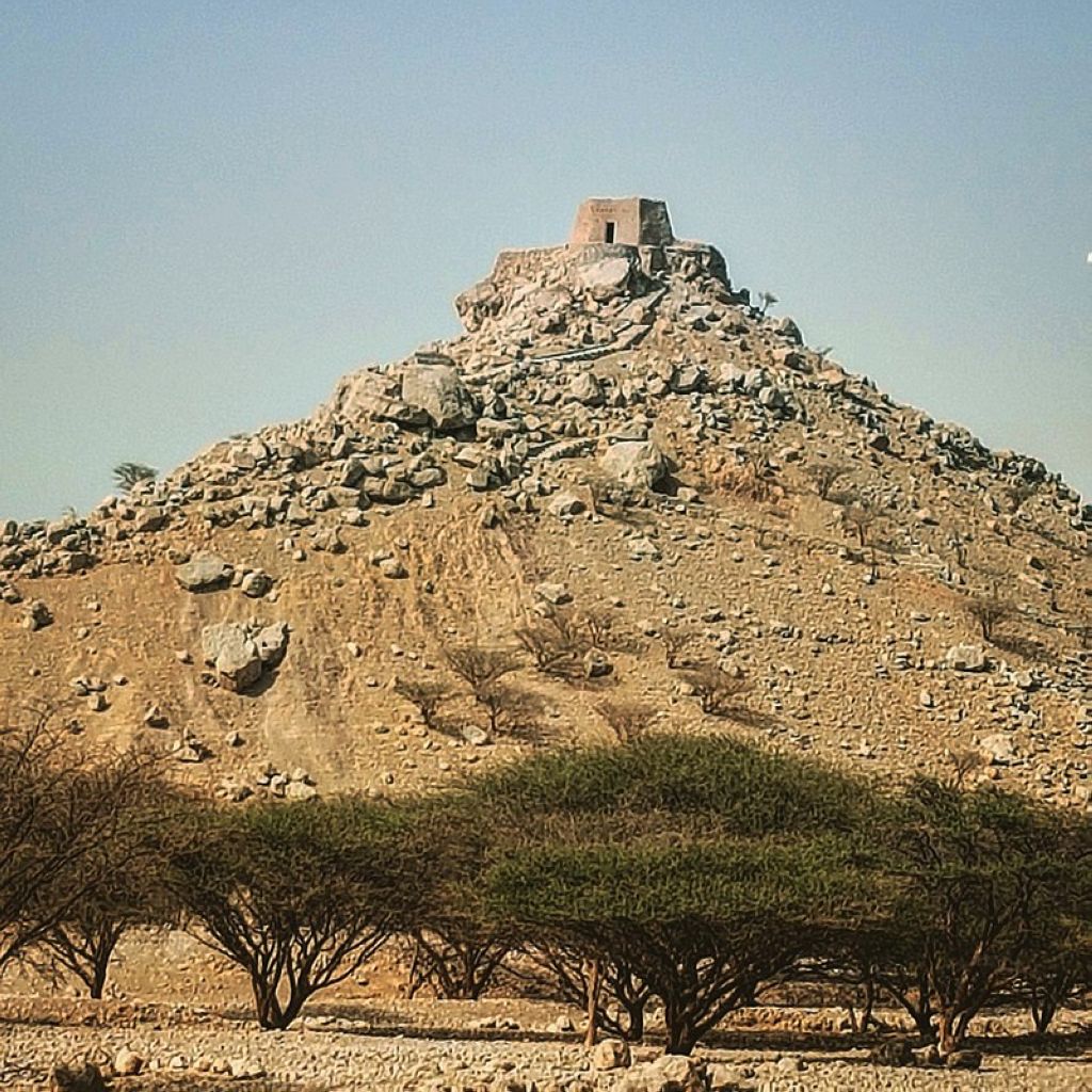 The hilltop fort of Dhayah in Ras Al Khaimah UAE