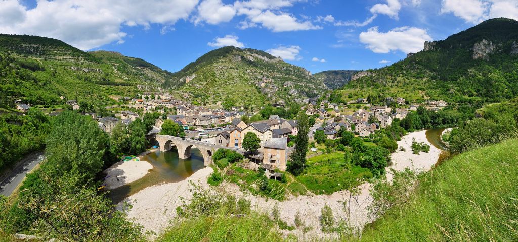 The little village of SainteEnimie Lozère France 