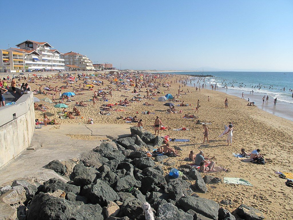 La plage centrale de Capbreton Landes