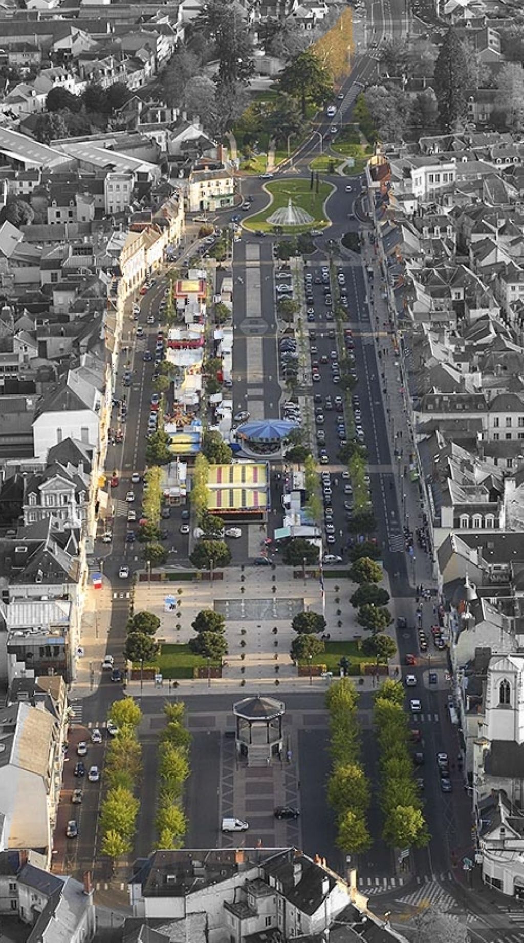 VueAerienneCentrevilleBlossacChâtellerault