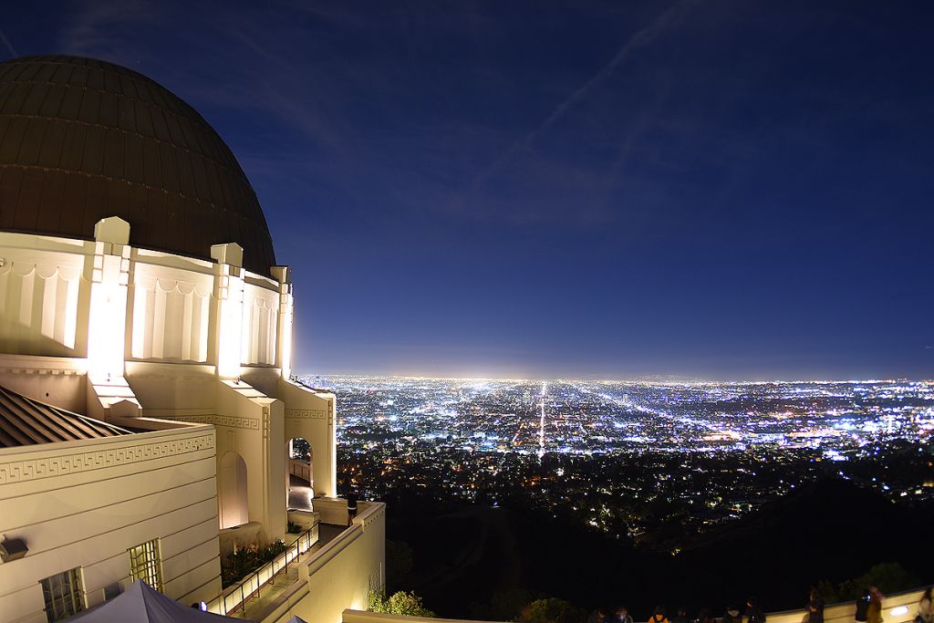 Griffith Observatory and Los Angeles at night
