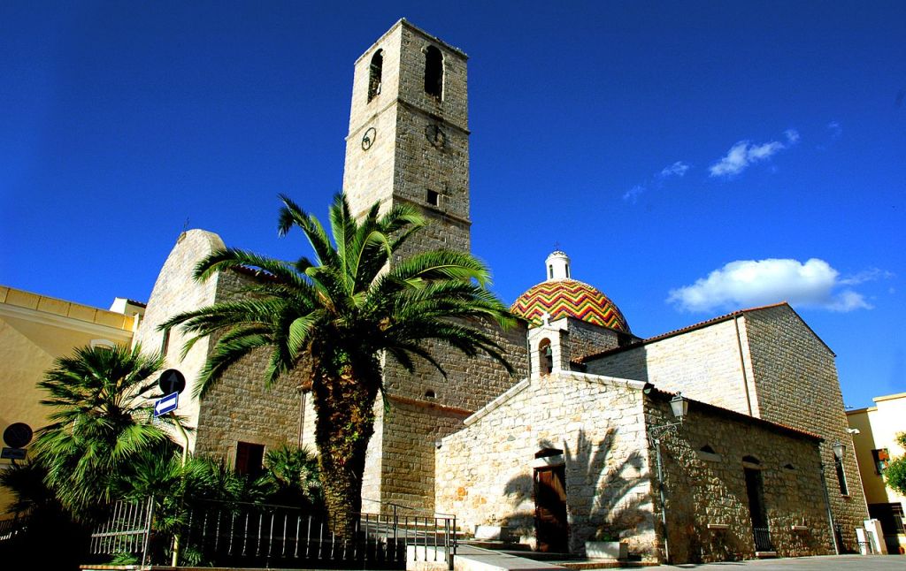 The church of SPaolo of Olbia Sardinia