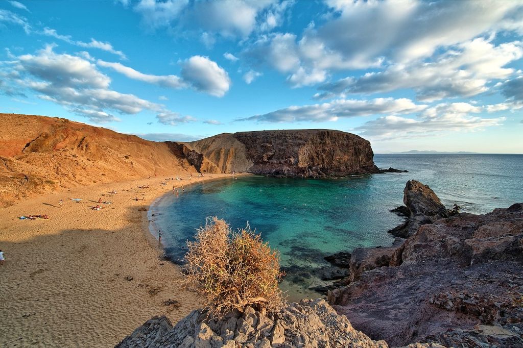 Plage de Papagayo Lanzarote îles Canaries Espagne
