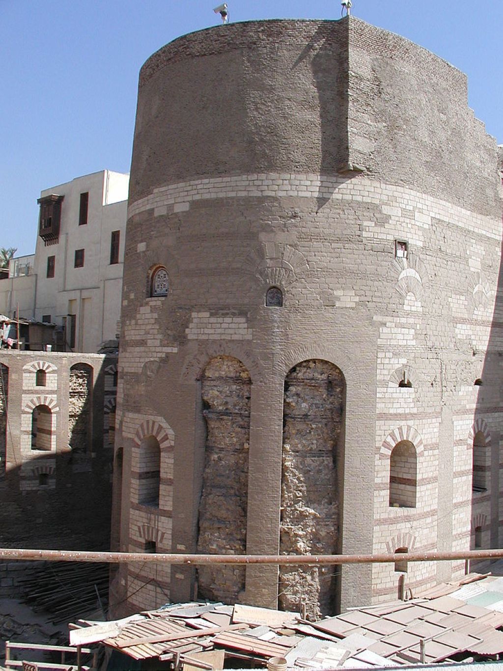 Tour de Babylone du quartier copte Le Caire Égypte