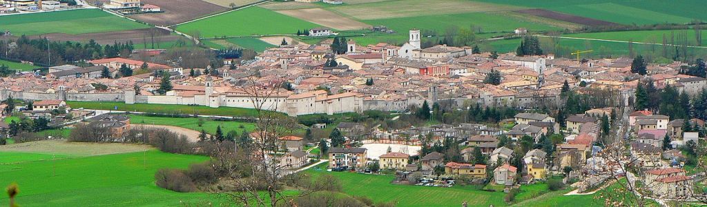 Panorama of the town of Norcia Umbria