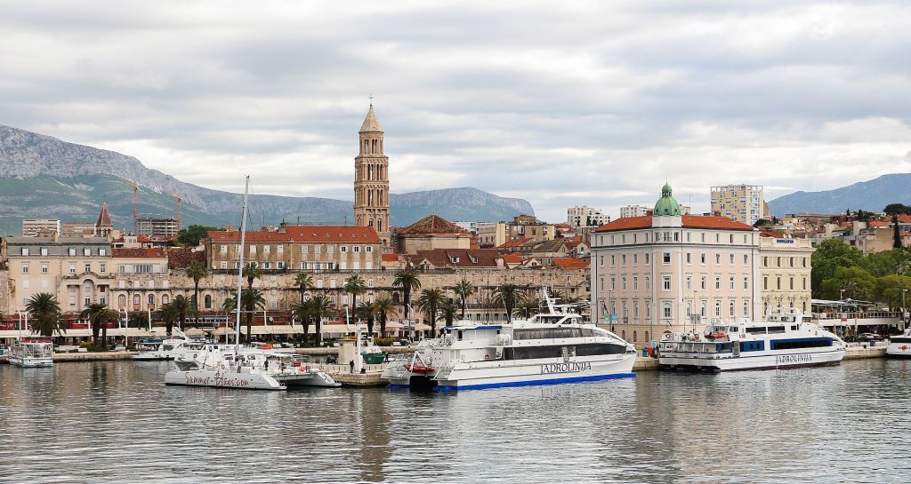 Vue du Palais de Dioclétien Split Croatie