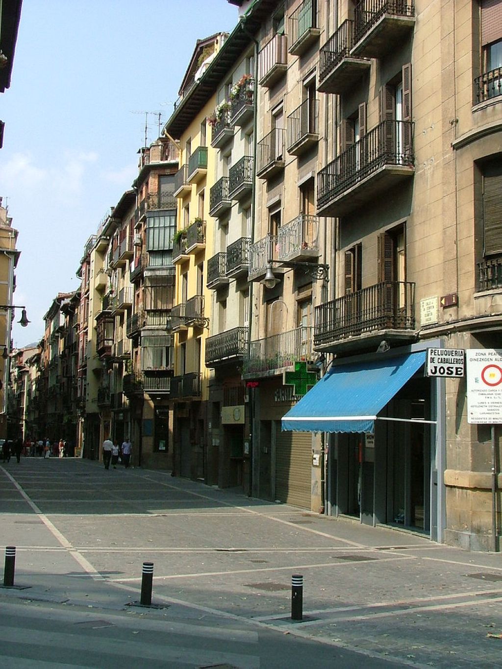 Vista de la calle Estafeta de Pamplona