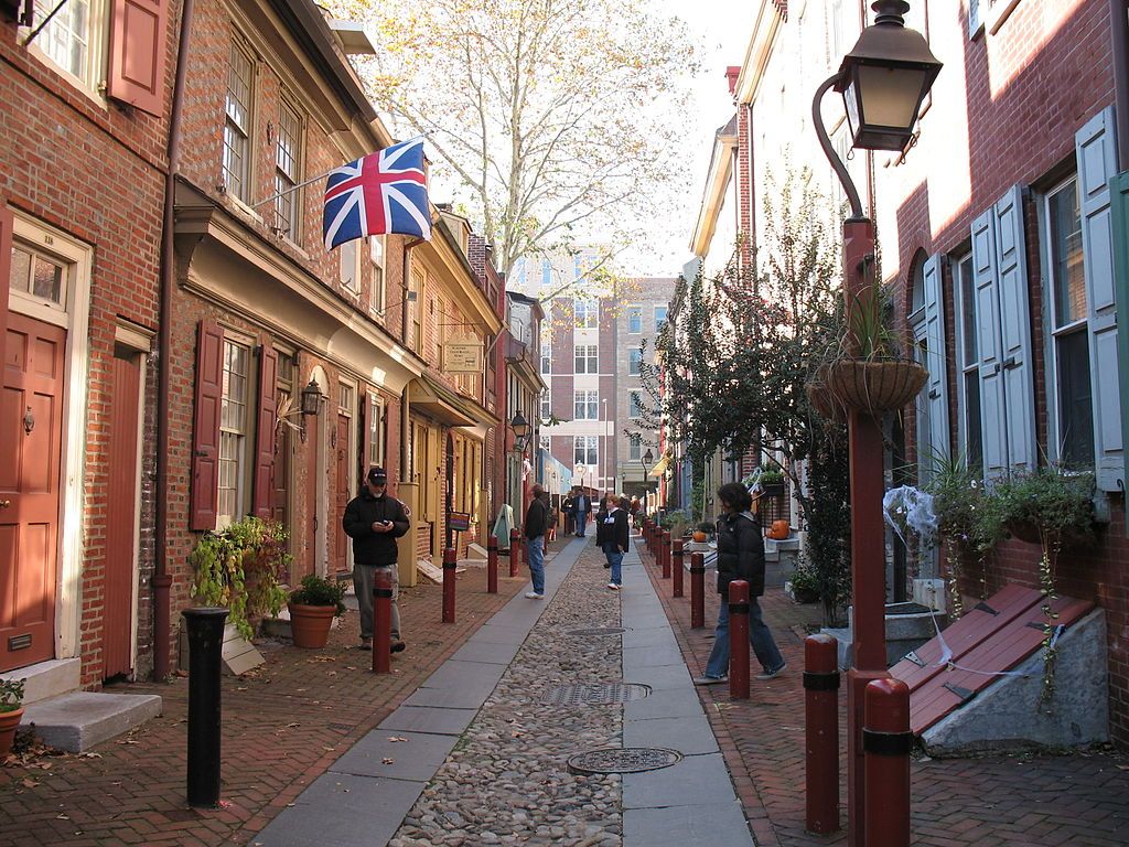 Elfreths Alley in Philadelphia Pennsylvania