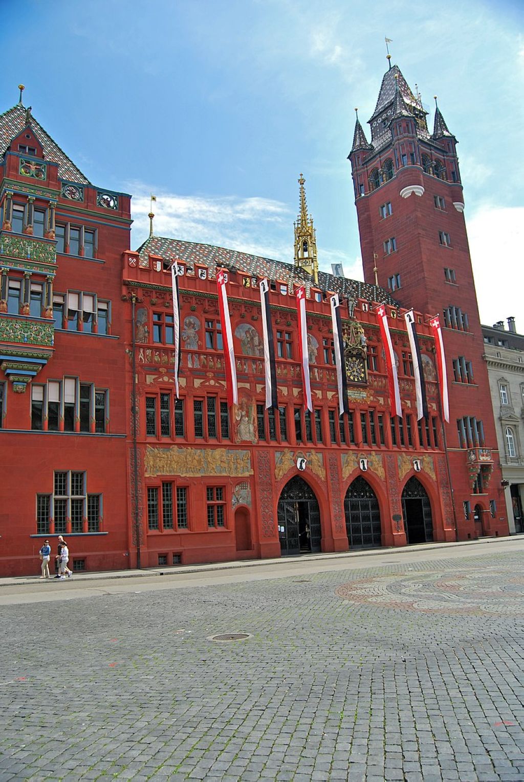 Lhôtel de ville de Bâle sur la place du Marché Marktplatz