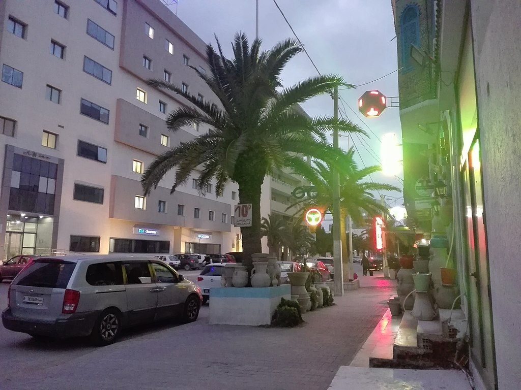 Une rue de la ville de Nabeul