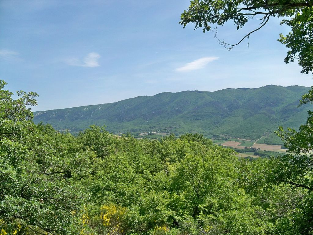 Vue sur le Luberon depuis Saint Martin de Castillon