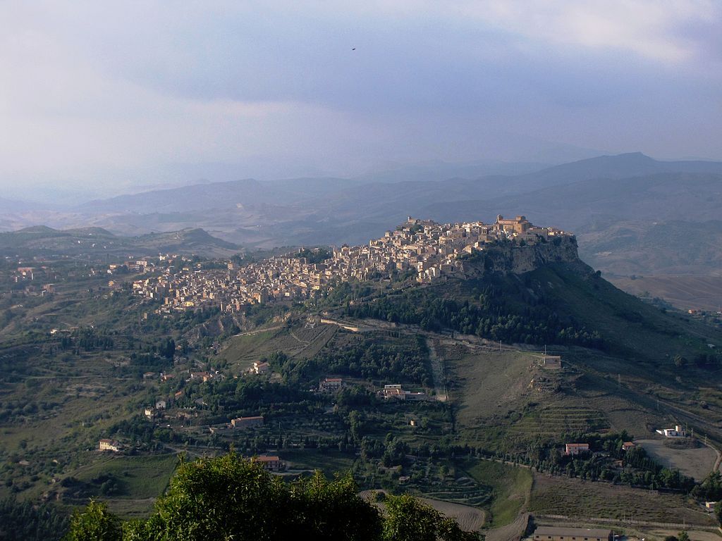 Panorama view CalascibettaEnnaSicily