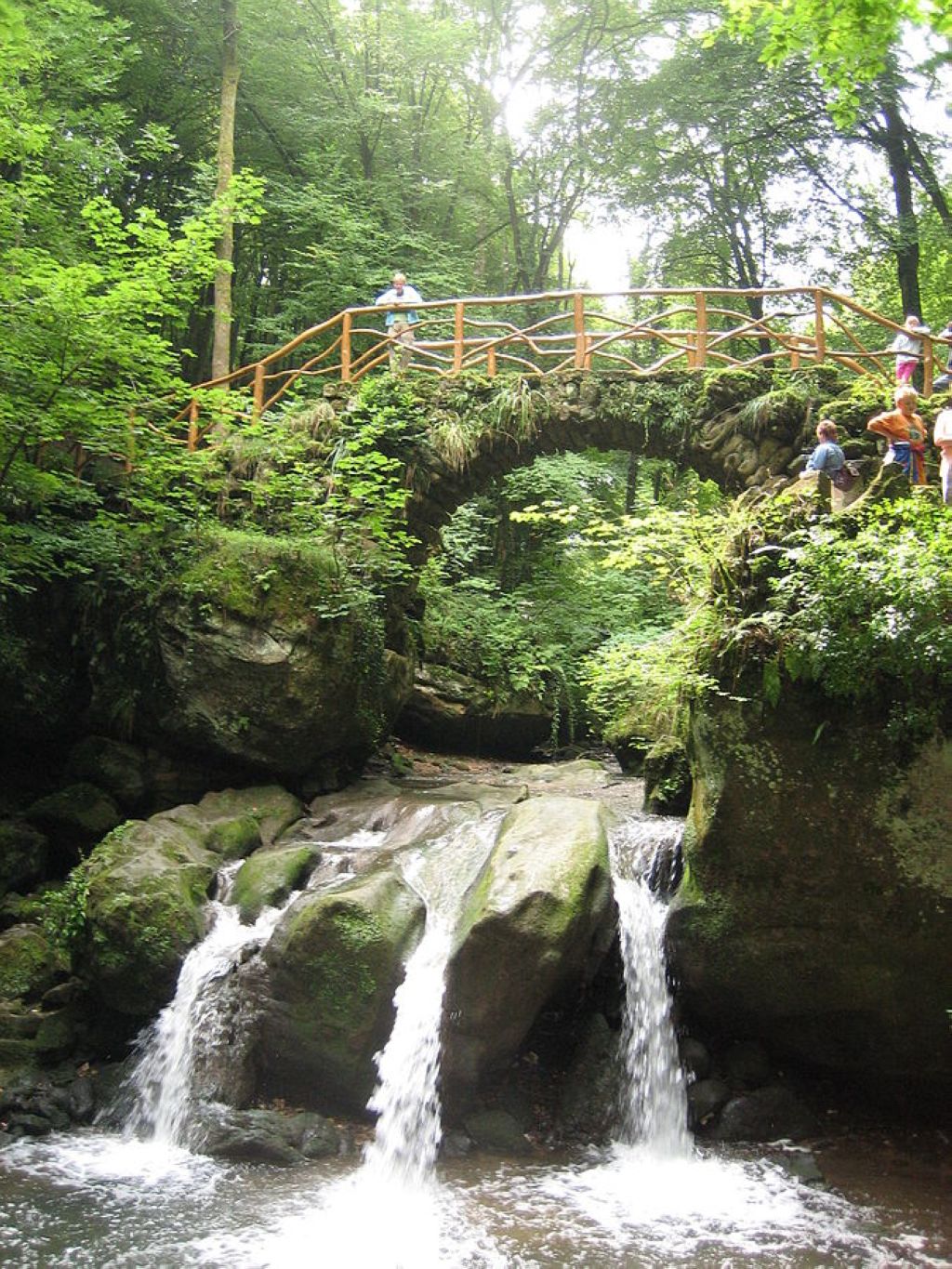 The Black Ernz at Schiesendempel in the Little Luxembourg Switzerland