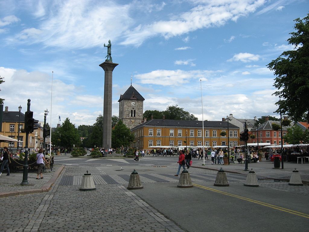 Het Torvet square in Trondheim
