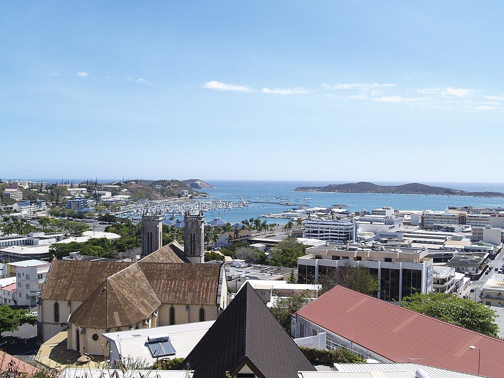 Nouméa centre et la cathédrale
