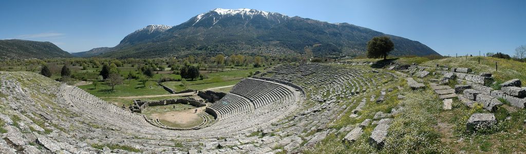 Le théâtre antique de Dodone Épire Grèce