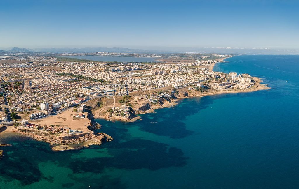 The rocky coast of Torrevieja