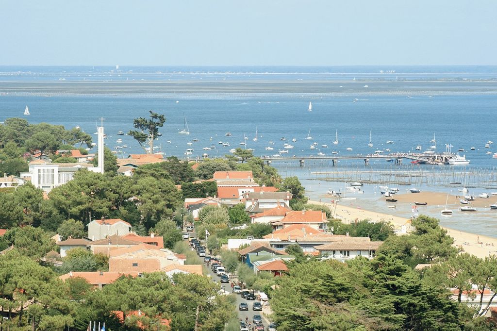 Le quartier Bélisaire au Cap Ferret vu depuis le sommet du phare