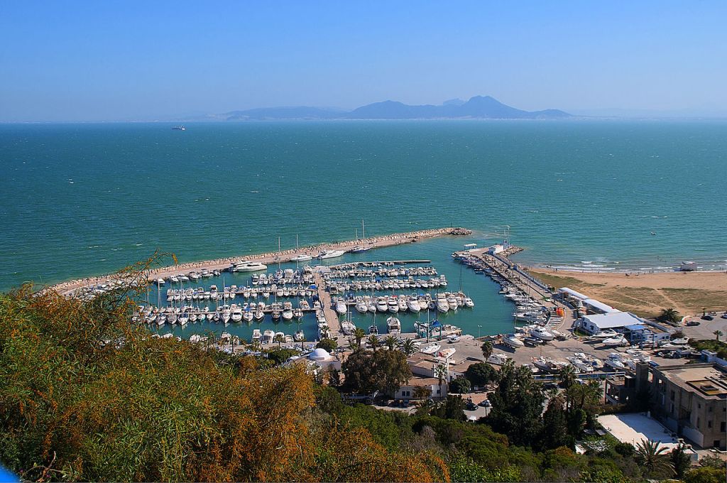 This is port of Sidi Bou Said in Tunis Tunisia