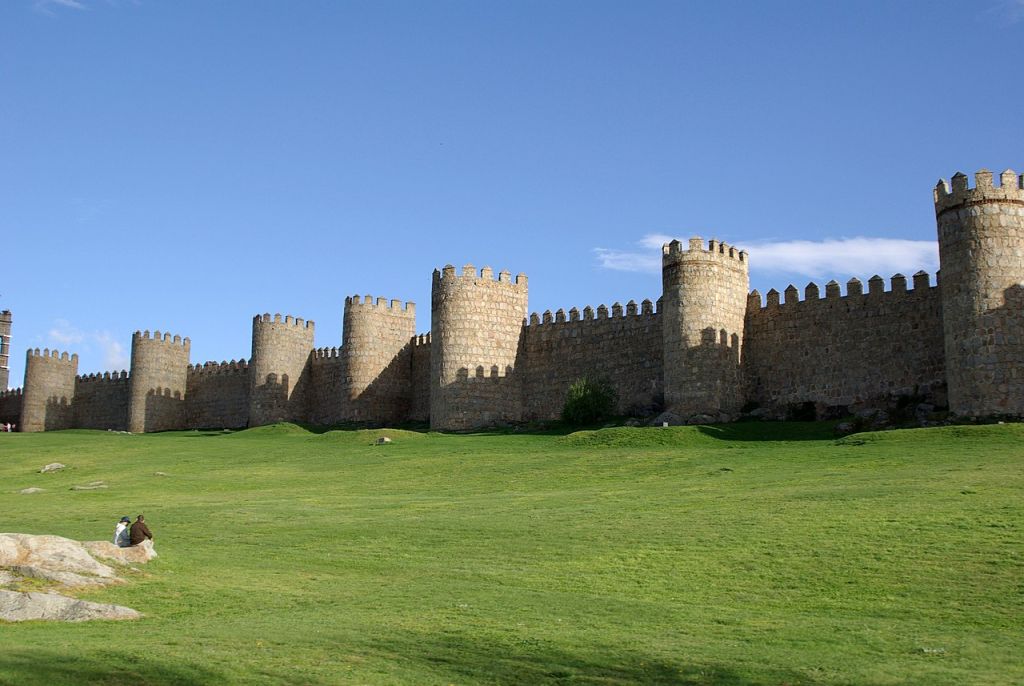 North face of Walls of Ávila Spain