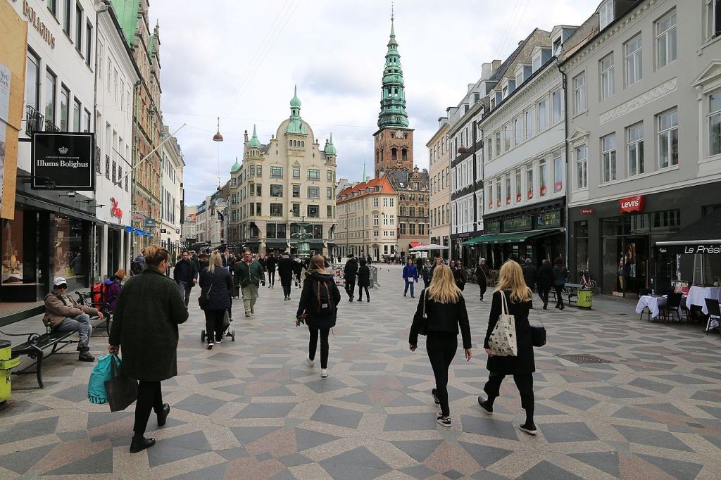 La rue piétonne Strøget