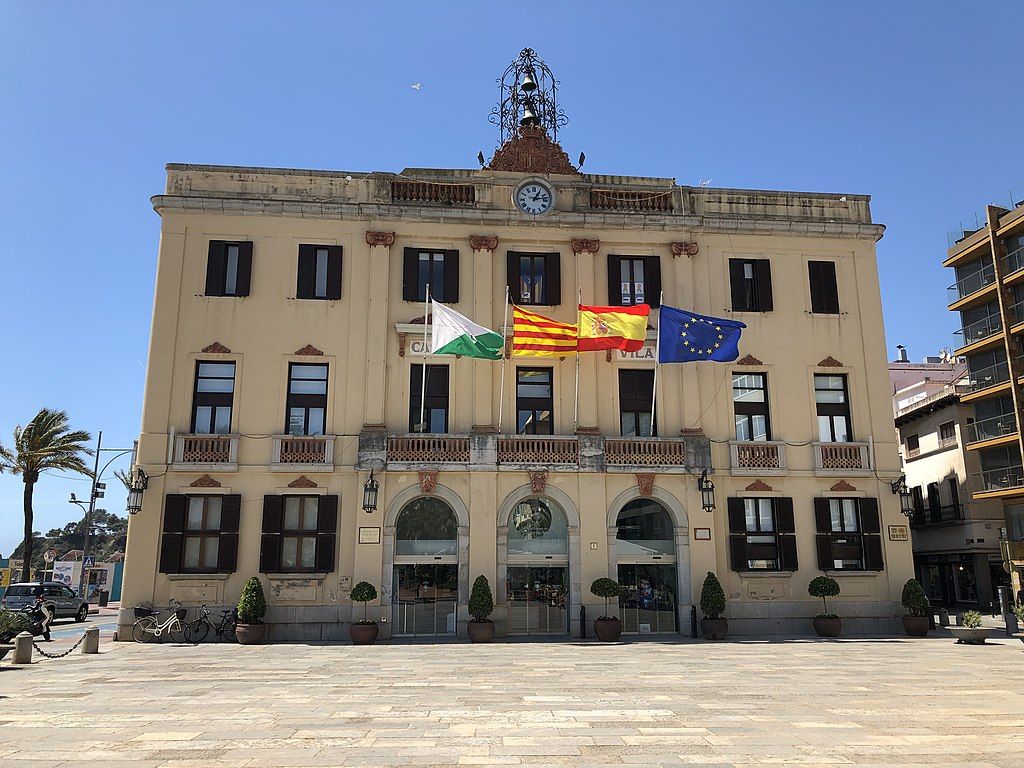 Façade de la mairie de Lloret de Mar Espagne