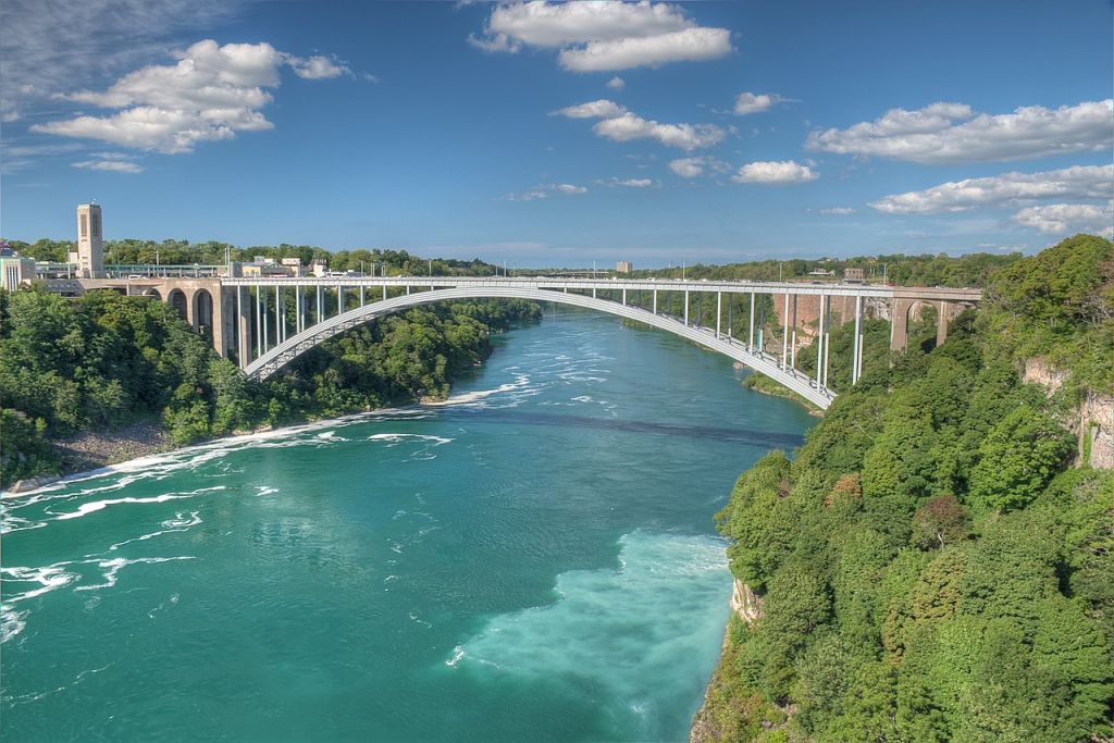 rainbow bridge from observation deck  panoramio