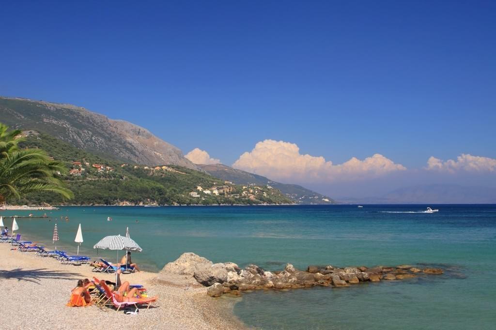 Un plage de Corfou