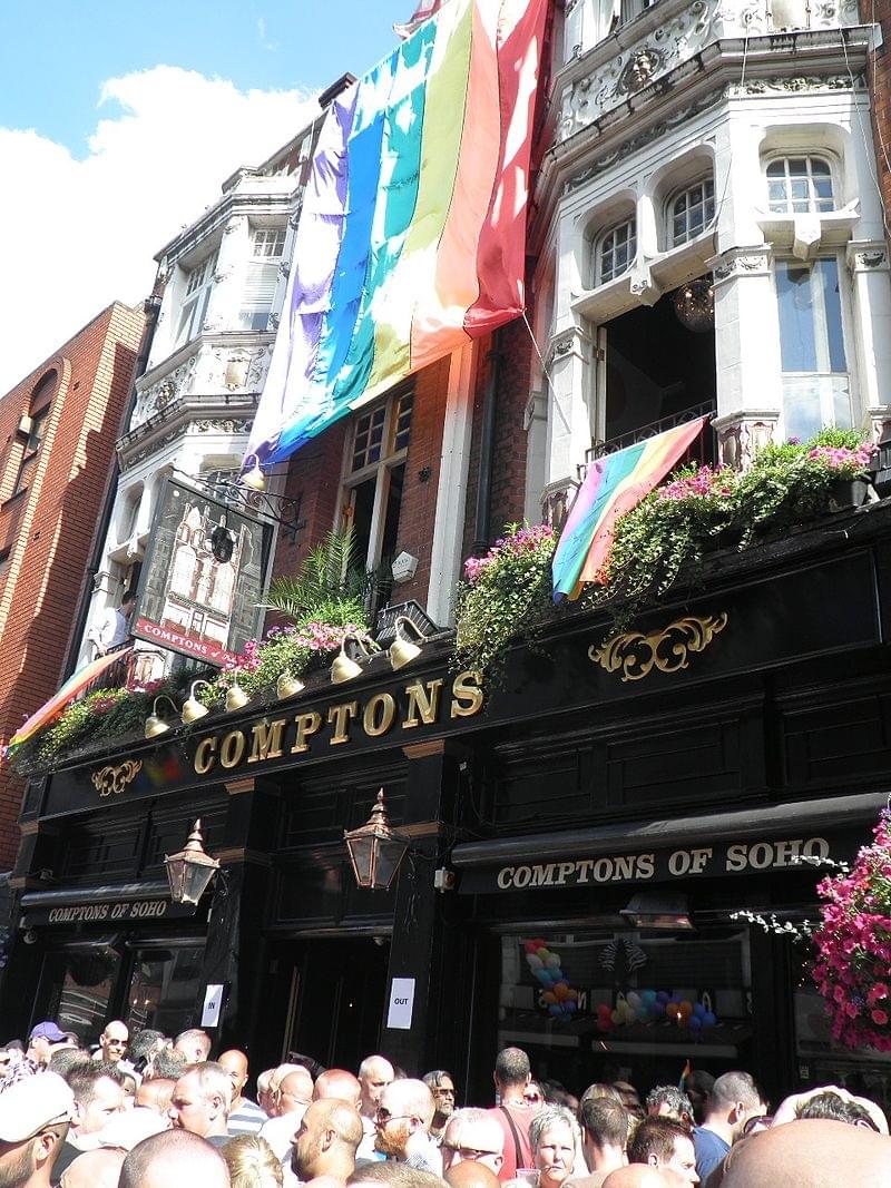 Plan Soho Lieux gays sur la carte de Londres