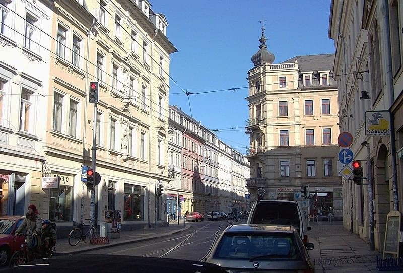 Le quartier Neustadt Ã  Dresde