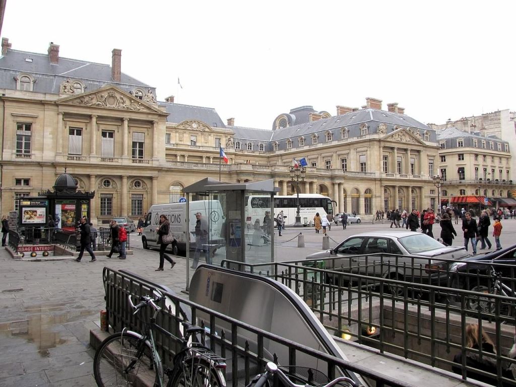 Plan Place du Palais Royal sur la carte de Paris Plan Place du Palais Royal sur la carte de Paris