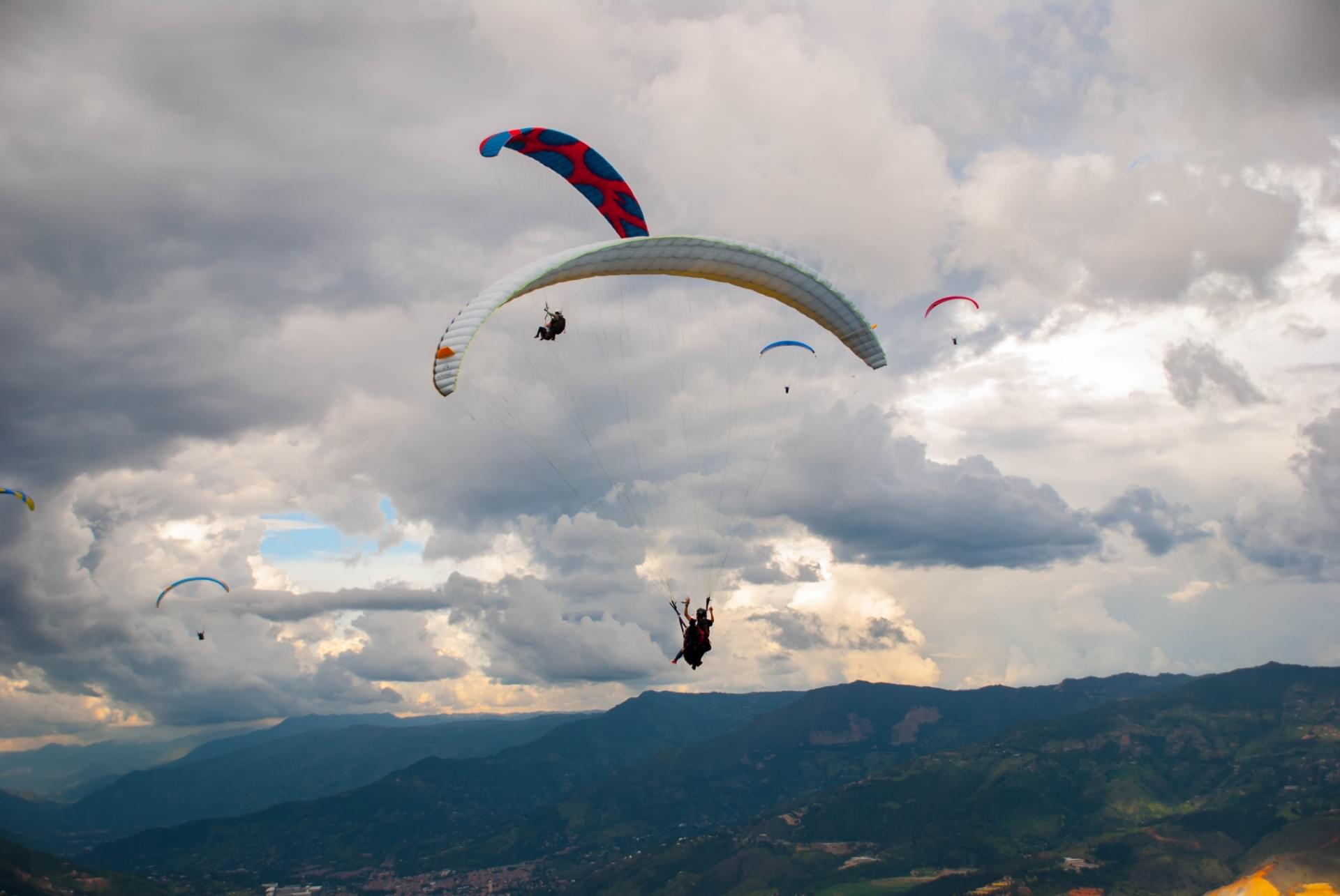 Parapente dans les Andes