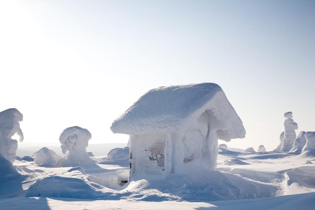 La Laponie, sous la neige
