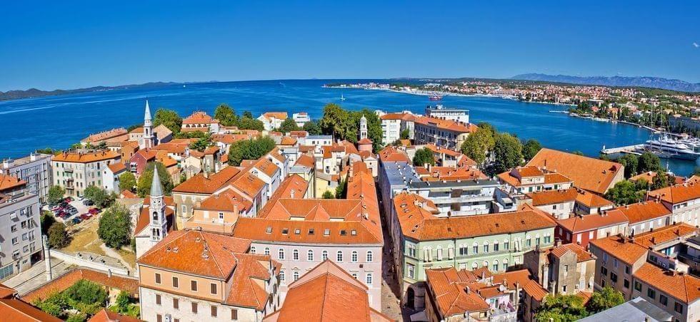 Vue panoramique de Zadar