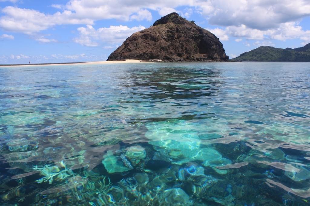 Mer turquoise à Mayotte