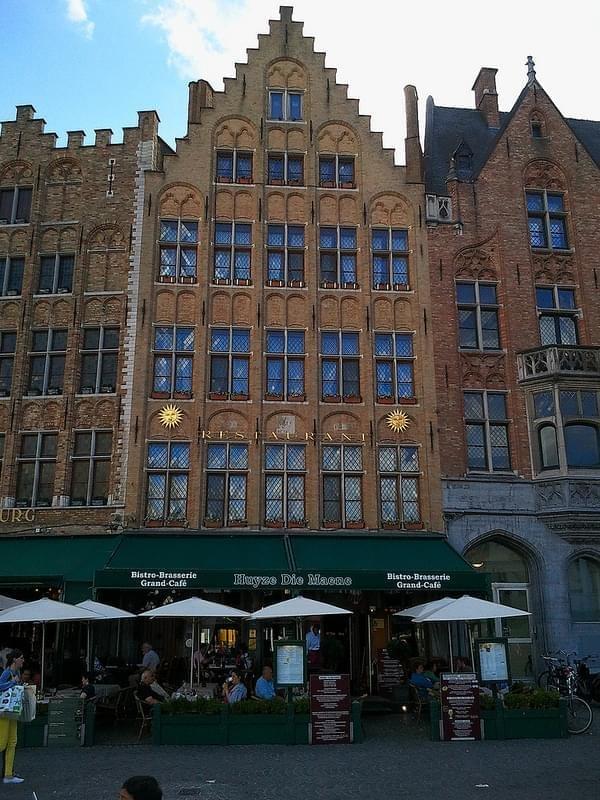 Huyze Die Maene Bruges on Markt where I had dinner