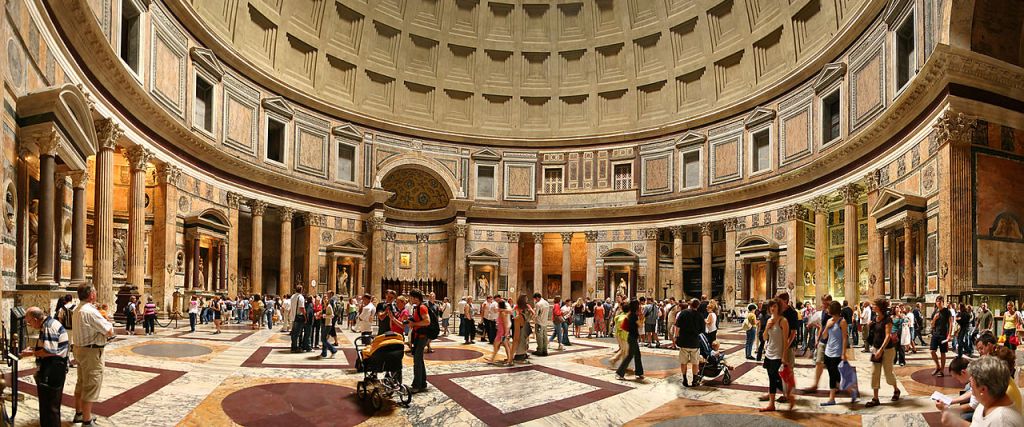 Vue panoramique de lintérieur du Panthéon à Rome Le Panthéon
