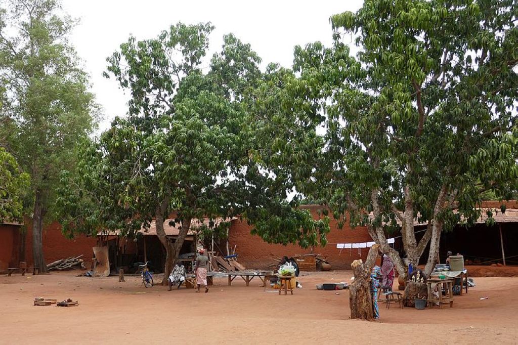 Courtyard of the palaces of Abomey Benin Palais Royaux Dabomey