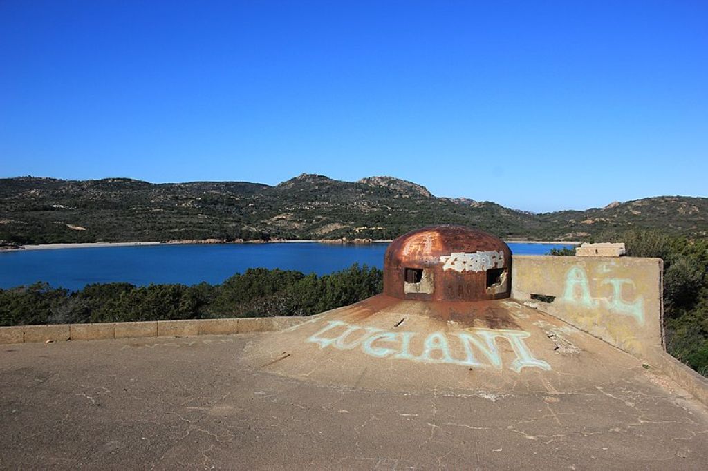 Rondinara bunker in Corsica Baie De Rondinara