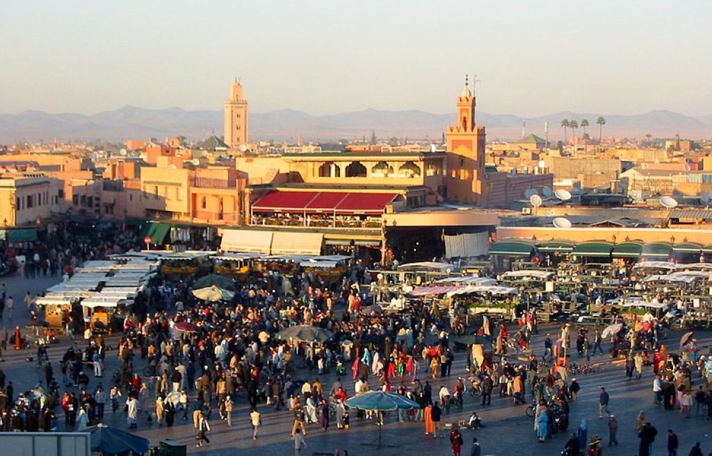 Djemaa el Fna evening La Place Djema El Fna